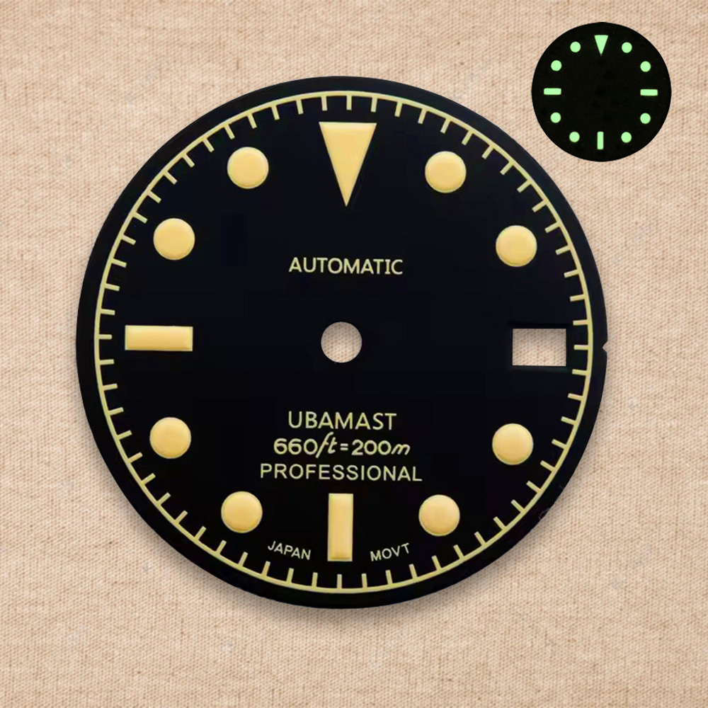 28.5mm S Logo Retro kadran Yeş - Reel Case incelemesi ve fiyatı